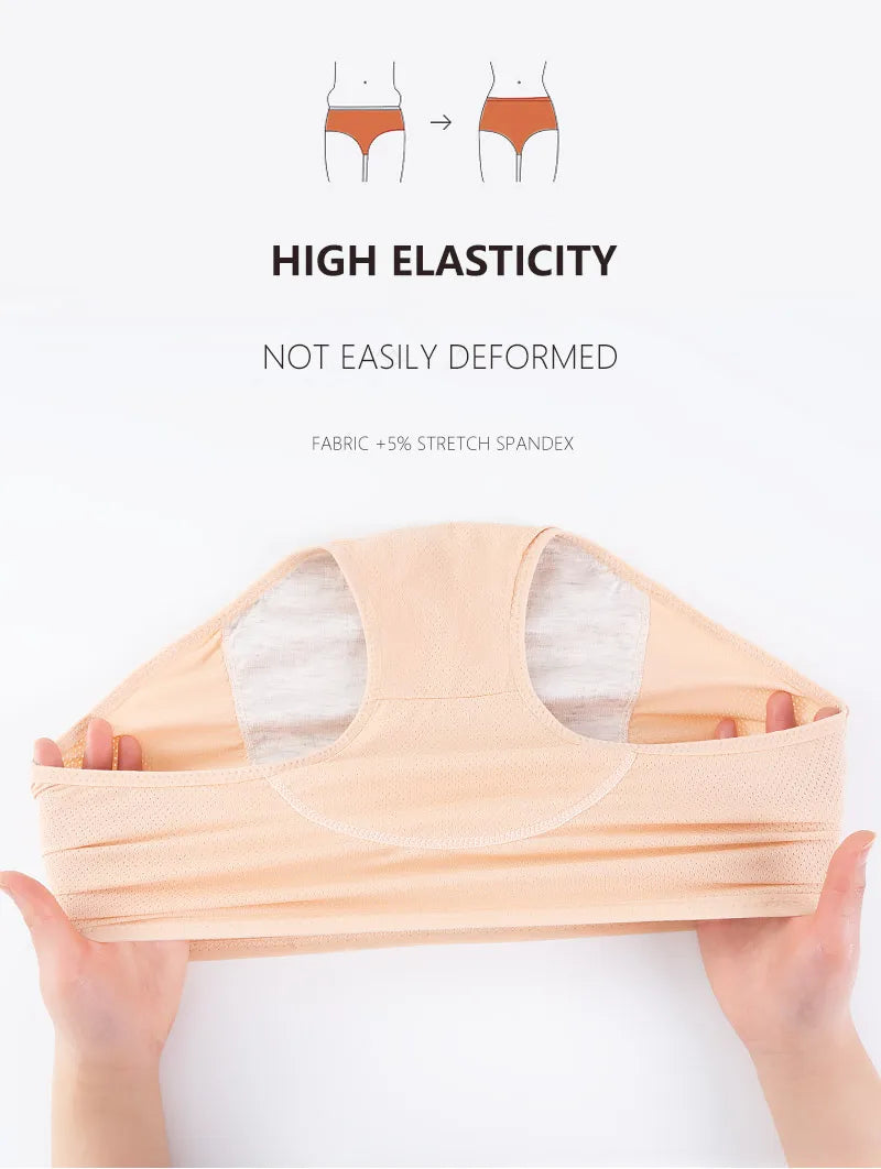 FHP 3pcs/Set Leak Proof Menstrual Panties Women Period Underwear Sexy Pants Physiological Underwear Plus Size Waterproof Briefs