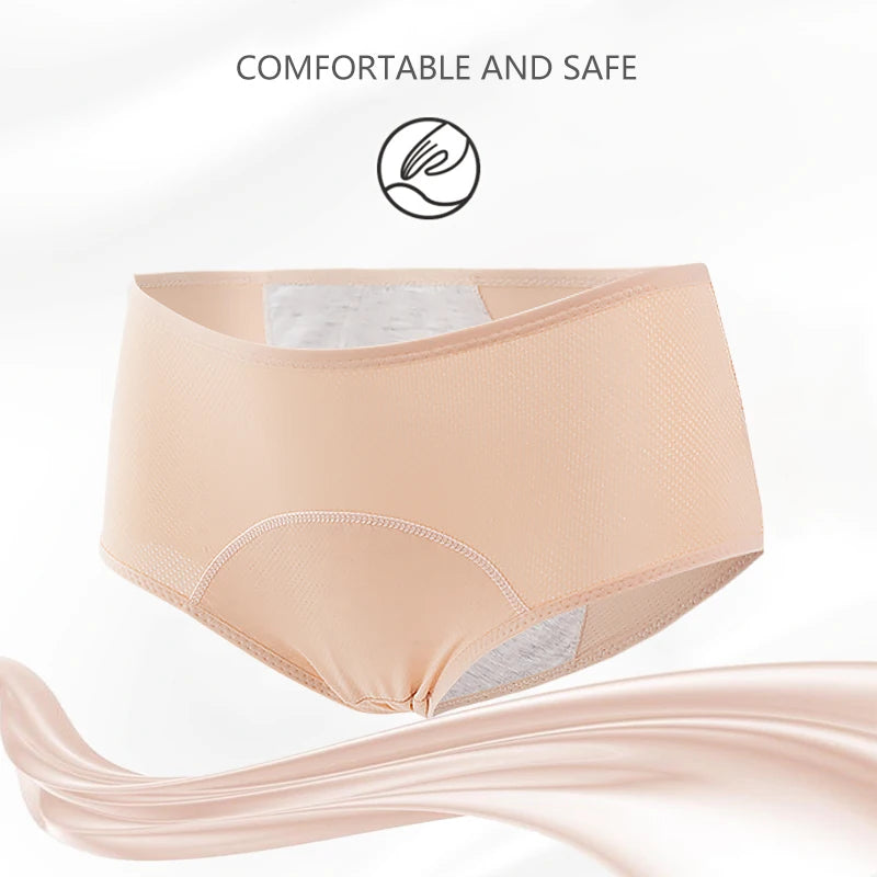 FHP 3pcs/Set Leak Proof Menstrual Panties Women Period Underwear Sexy Pants Physiological Underwear Plus Size Waterproof Briefs