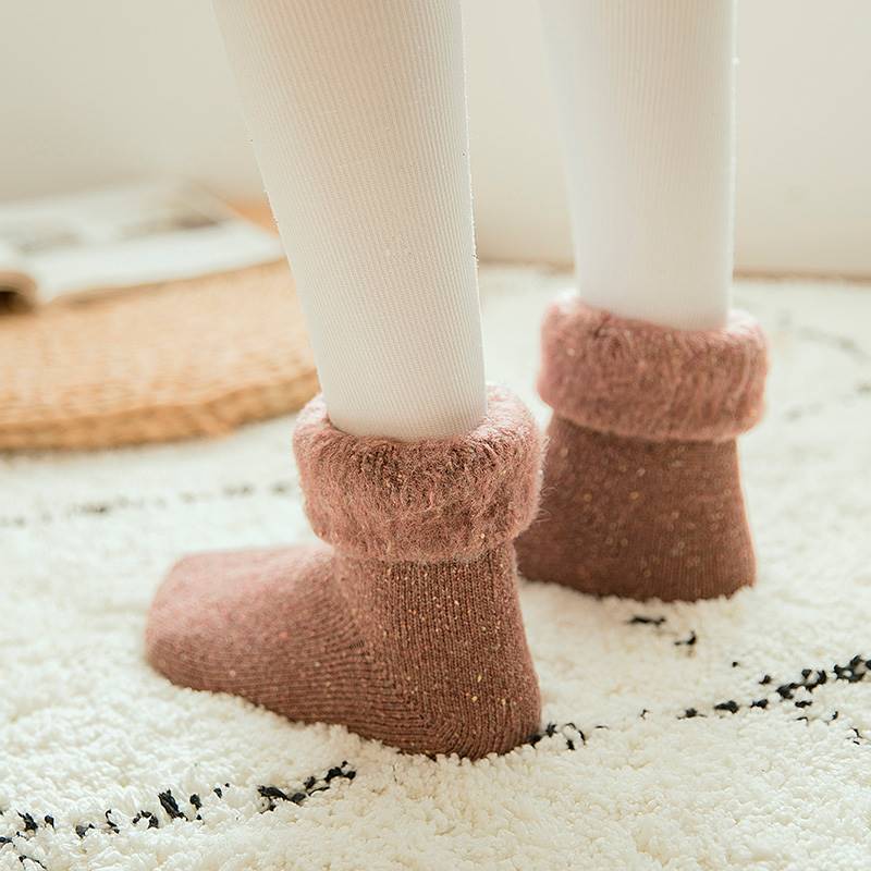 Super Soft Fleece Winter Warm Socks for Women Solid Winter Warm Thicken Coral Plush Socks Thermal Snow Home Sleep Floor Socks