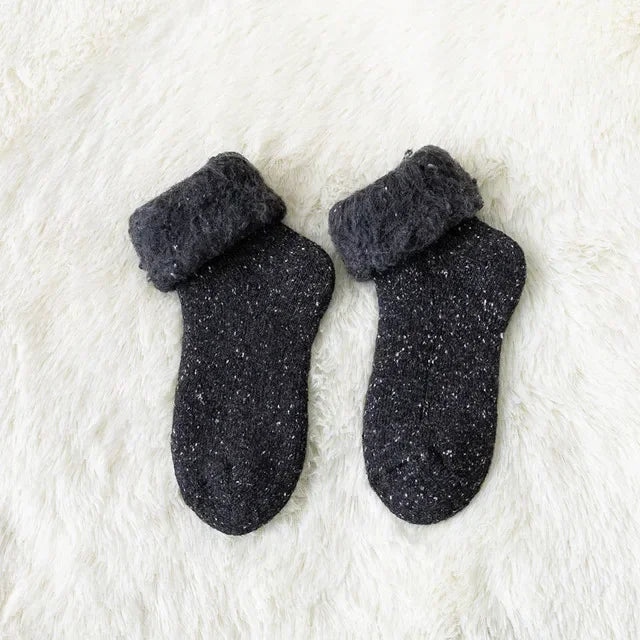 Super Soft Fleece Winter Warm Socks for Women Solid Winter Warm Thicken Coral Plush Socks Thermal Snow Home Sleep Floor Socks