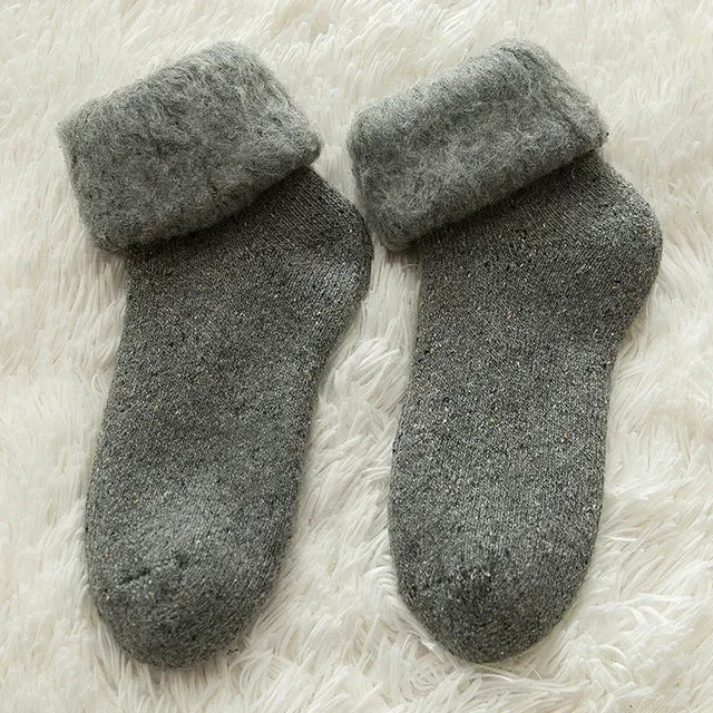 Super Soft Fleece Winter Warm Socks for Women Solid Winter Warm Thicken Coral Plush Socks Thermal Snow Home Sleep Floor Socks