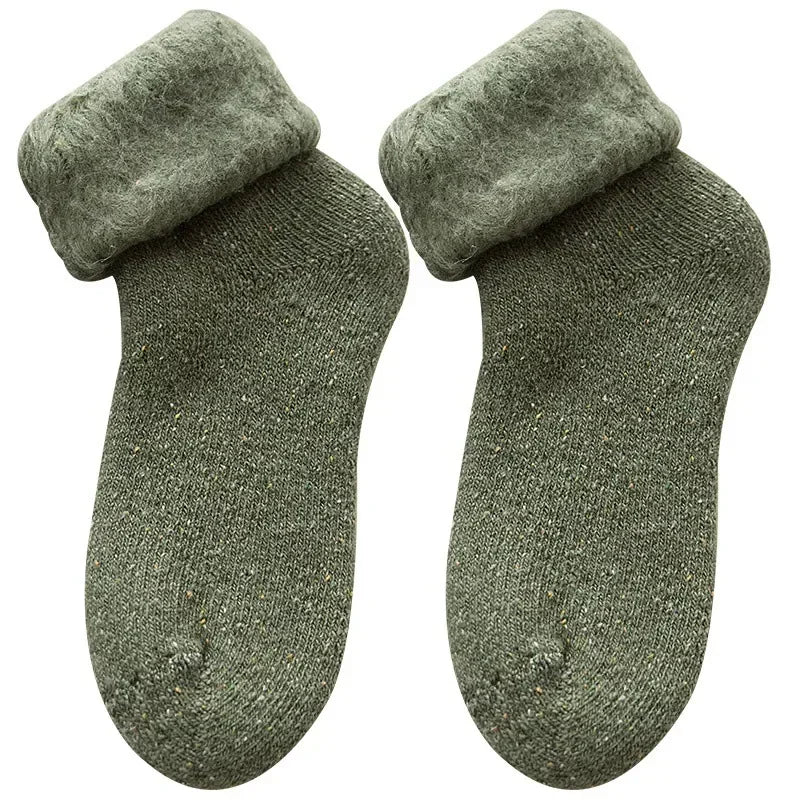 Super Soft Fleece Winter Warm Socks for Women Solid Winter Warm Thicken Coral Plush Socks Thermal Snow Home Sleep Floor Socks