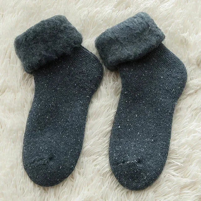 Super Soft Fleece Winter Warm Socks for Women Solid Winter Warm Thicken Coral Plush Socks Thermal Snow Home Sleep Floor Socks